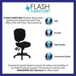 Flash Furniture Fabric Multi-Functional Ergonomic Task Chairs (GO930FBK) -Cheap The Flex Chair Store unnamed file 4784