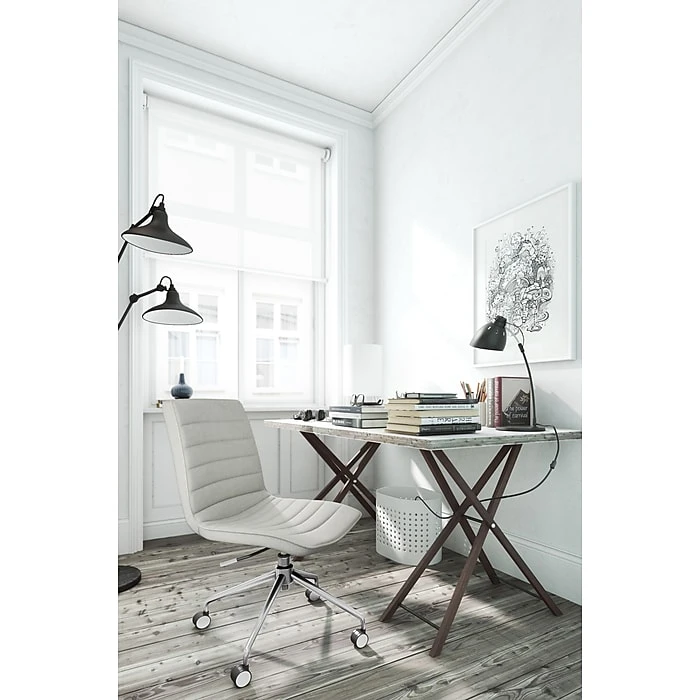 ELLE Decor Adelaide Fabric Task Chair, Ivory (48214B) 4 ELLE Decor Adelaide Fabric Task Chair, Ivory (48214B) - Image 2