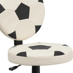 Flash Furniture Vinyl Soccer Task Chair Without Arms, Black/White -Cheap The Flex Chair Store unnamed file 4811