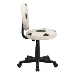 Flash Furniture Vinyl Soccer Task Chair Without Arms, Black/White -Cheap The Flex Chair Store unnamed file 4812
