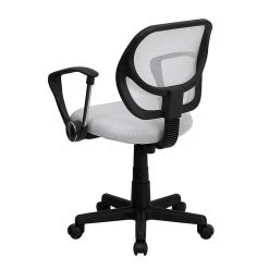 Flash Furniture Fabric Mid-Back Task Chair With Capped Arm, White -Cheap The Flex Chair Store unnamed file 4853