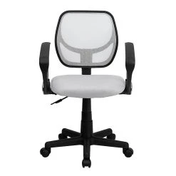Flash Furniture Fabric Mid-Back Task Chair With Capped Arm, White -Cheap The Flex Chair Store unnamed file 4855