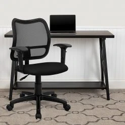 Flash Furniture Mid Back Mesh Task Chair With Fabric Seat And Arms, Black 11 Flash Furniture Mid Back Mesh Task Chair With Fabric Seat And Arms, Black -Cheap The Flex Chair Store unnamed file 4857