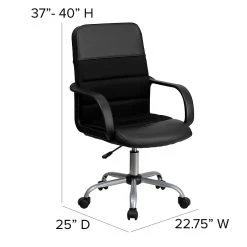 Flash Furniture Mesh Back LeatherSoft Task Chair, Black (LF-W-61B-2-GG) -Cheap The Flex Chair Store unnamed file 4878