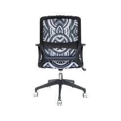 The Raynor Group Elizabeth Sutton Gramercy Fabric Swivel Task Chair, Black Grayscale Echo Silver (K-ESGR-BLK-ECHO-SIL) -Cheap The Flex Chair Store unnamed file 4887
