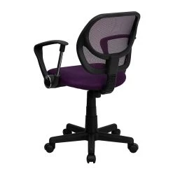 Flash Furniture Mid-Back Task And Computer Chair With Arm, Purple -Cheap The Flex Chair Store unnamed file 491