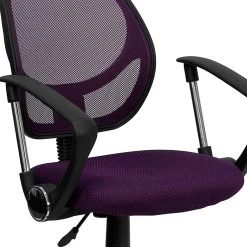 Flash Furniture Mid-Back Task And Computer Chair With Arm, Purple -Cheap The Flex Chair Store unnamed file 492