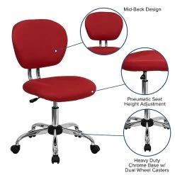 Flash Furniture Mesh Task Chairs With Chrome Base (H2376FRED) -Cheap The Flex Chair Store unnamed file 4929