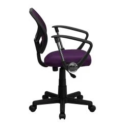 Flash Furniture Mid-Back Task And Computer Chair With Arm, Purple -Cheap The Flex Chair Store unnamed file 493