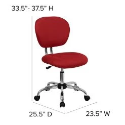 Flash Furniture Mesh Task Chairs With Chrome Base (H2376FRED) -Cheap The Flex Chair Store unnamed file 4930