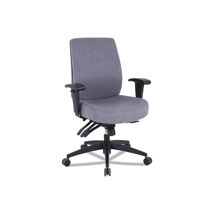 Alera® Wrigley Series 24/7 High Performance Mid-Back Multifunction Task Chair, Up To 275 Lbs., Gray Seat/Back, Black Base 3 Alera® Wrigley Series 24/7 High Performance Mid-Back Multifunction Task Chair, Up To 275 Lbs., Gray Seat/Back, Black Base