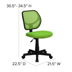 Flash Furniture Fabric Mid-back Task Chair, Green -Cheap The Flex Chair Store unnamed file 4969