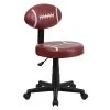 Flash Furniture Vinyl Football Task Chair Without Arms, Red -Cheap The Flex Chair Store unnamed file 4972