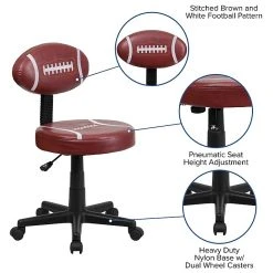 Flash Furniture Vinyl Football Task Chair Without Arms, Red 15 Flash Furniture Vinyl Football Task Chair Without Arms, Red -Cheap The Flex Chair Store unnamed file 4976