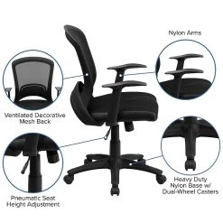 Flash Furniture Mesh Task Chair, Black (HL-0007-GG) -Cheap The Flex Chair Store unnamed file 5020