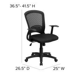 Flash Furniture Mesh Task Chair, Black (HL-0007-GG) -Cheap The Flex Chair Store unnamed file 5021