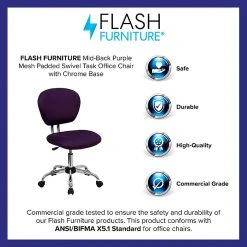 Flash Furniture Mesh Task Chairs With Chrome Base (H2376FPUR) -Cheap The Flex Chair Store unnamed file 5032