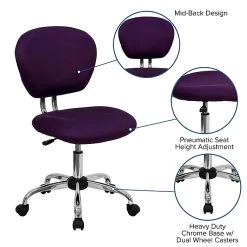 Flash Furniture Mesh Task Chairs With Chrome Base (H2376FPUR) -Cheap The Flex Chair Store unnamed file 5034