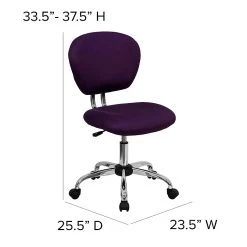 Flash Furniture Mesh Task Chairs With Chrome Base (H2376FPUR) -Cheap The Flex Chair Store unnamed file 5035