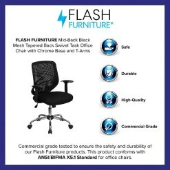 Flash Furniture Mesh Computer And Desk Chair, Gray And Black (LFW95MESHBK) -Cheap The Flex Chair Store unnamed file 504