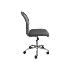 Serta Essentials Armless Ergonomic Bonded Leather/Mesh Swivel Task Chair, Gray (48740A) -Cheap The Flex Chair Store unnamed file 5055