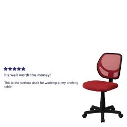 Flash Furniture Mid-Back Task Chair, Red -Cheap The Flex Chair Store unnamed file 5089