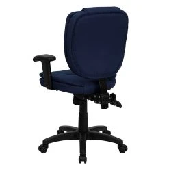 Flash Furniture Mid Back Fabric Multi-Functional Ergonomic Task Chair With Arms, Navy Blue -Cheap The Flex Chair Store unnamed file 5124