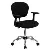 Flash Furniture Mid Back Mesh Task Chair With Arms And Chrome Base, Black -Cheap The Flex Chair Store unnamed file 5154