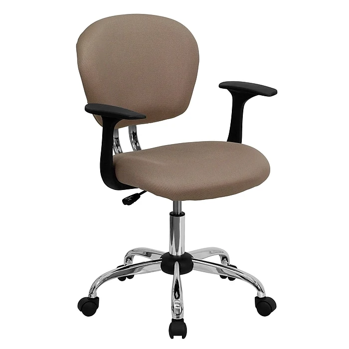 Flash Furniture Mesh Task Chairs With Arms And Chrome Base (H2376FCOFARMS) 3 Flash Furniture Mesh Task Chairs With Arms And Chrome Base (H2376FCOFARMS)
