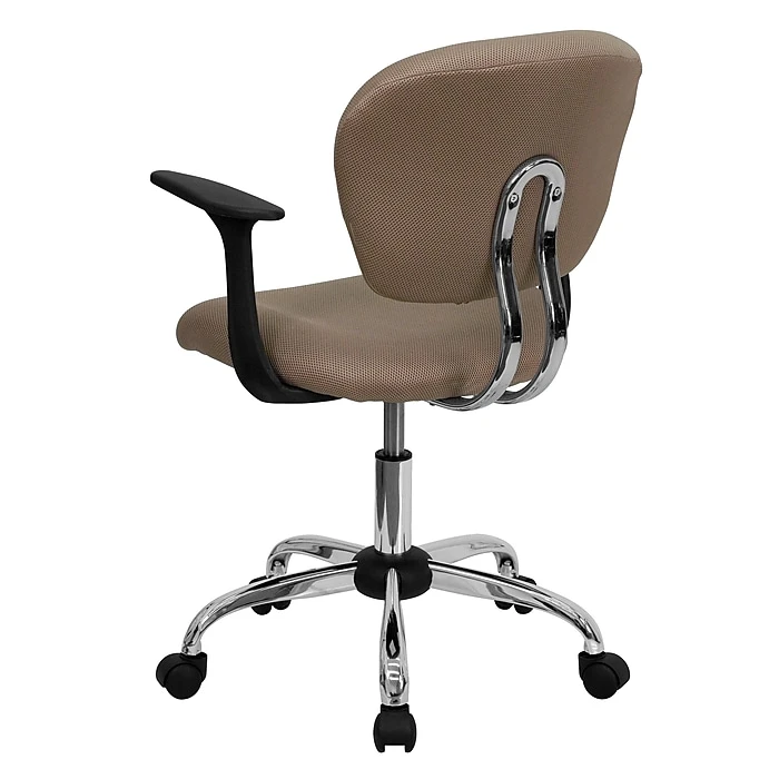 Flash Furniture Mesh Task Chairs With Arms And Chrome Base (H2376FCOFARMS) 6 Flash Furniture Mesh Task Chairs With Arms And Chrome Base (H2376FCOFARMS) - Image 4