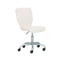 True Sherpa Fabric Swivel Desk Chair, Ivory (60059) -Cheap The Flex Chair Store unnamed file 517