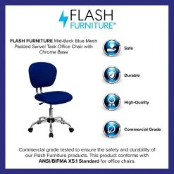 Flash Furniture Mesh Task Chairs With Chrome Base (H2376FBLUE) -Cheap The Flex Chair Store unnamed file 5173
