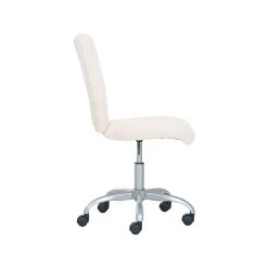 True Sherpa Fabric Swivel Desk Chair, Ivory (60059) -Cheap The Flex Chair Store unnamed file 518