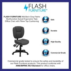 Flash Furniture Fabric Multi-Functional Ergonomic Task Chairs (GO930FGY) -Cheap The Flex Chair Store unnamed file 5202