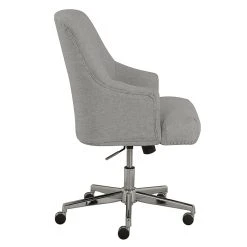 Serta Leighton Fabric Home Office Chair, Light Gray (48371) -Cheap The Flex Chair Store unnamed file 525