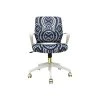 The Raynor Group Elizabeth Sutton Gramercy Fabric Swivel Task Chair, White Grayscale Echo Gold (K-ESGR-WHT-ECHO-GLD) 2 The Raynor Group Elizabeth Sutton Gramercy Fabric Swivel Task Chair, White Grayscale Echo Gold (K-ESGR-WHT-ECHO-GLD) -Cheap The Flex Chair Store unnamed file 5313