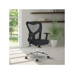 Techni Mobili Mesh Back Fabric Task Chair, Black (RTA-0098M-BK) -Cheap The Flex Chair Store unnamed file 5335