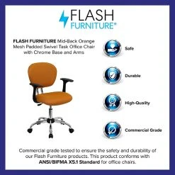 Flash Furniture Mesh Task Chairs With Arms And Chrome Base (H2376FORGARMS) -Cheap The Flex Chair Store unnamed file 5340