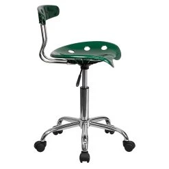 Flash Furniture Chrome Low Back Computer Task Chair With Tractor Seat, Vibrant Green -Cheap The Flex Chair Store unnamed file 535