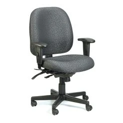 Raynor Eurotech Fabric 4 X 4 Multi-function Task Chair, Charcoal