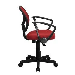 Flash Furniture Fabric Mid-Back Task Chair With Capped Arm, Red -Cheap The Flex Chair Store unnamed file 5436