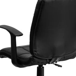 Flash Furniture Mid-Back Quilted Vinyl Task Chair With Nylon Arms, Black -Cheap The Flex Chair Store unnamed file 5447