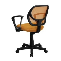 Flash Furniture Fabric Mid-Back Task Chair With Capped Arm, Orange -Cheap The Flex Chair Store unnamed file 5454