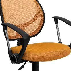 Flash Furniture Fabric Mid-Back Task Chair With Capped Arm, Orange -Cheap The Flex Chair Store unnamed file 5455