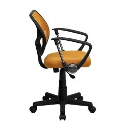 Flash Furniture Fabric Mid-Back Task Chair With Capped Arm, Orange -Cheap The Flex Chair Store unnamed file 5456