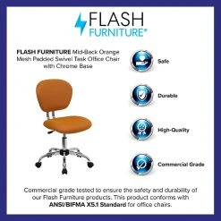 Flash Furniture Mesh Task Chairs With Chrome Base (H2376FORG) -Cheap The Flex Chair Store unnamed file 5465