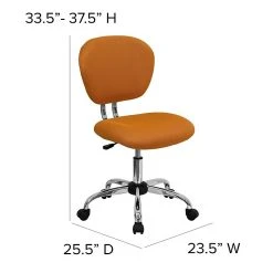 Flash Furniture Mesh Task Chairs With Chrome Base (H2376FORG) -Cheap The Flex Chair Store unnamed file 5468