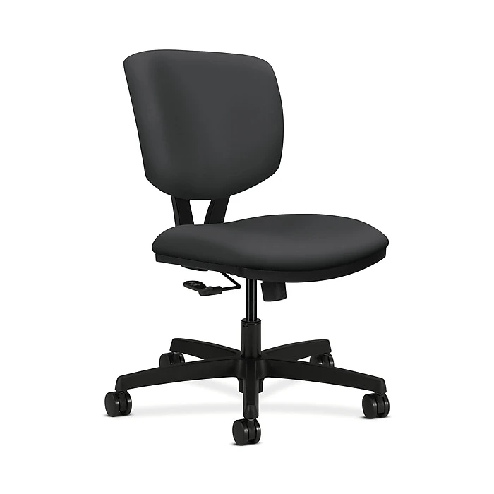 HON Volt Vinyl Armless Office Task Chair, Basalt (HON5721HSX23T) 3 HON Volt Vinyl Armless Office Task Chair, Basalt (HON5721HSX23T)