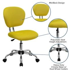Flash Furniture Mesh Task Chairs With Chrome Base (H2376FYEL) -Cheap The Flex Chair Store unnamed file 5556