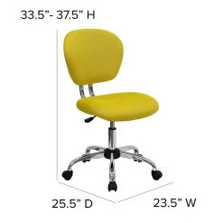 Flash Furniture Mesh Task Chairs With Chrome Base (H2376FYEL) -Cheap The Flex Chair Store unnamed file 5557